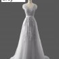 Custom Lace Applique & Tulle A Line Wedding Gown All Sizes