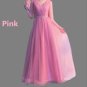 Custom Sparkle Tulle Organza A Line Wedding/Bridesmaid Gown All Sizes
