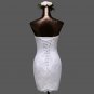Custom Lace Over Satin Mini Wedding Dress All Sizes