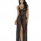 Sexy Mesh/Lace Long Night Gown
