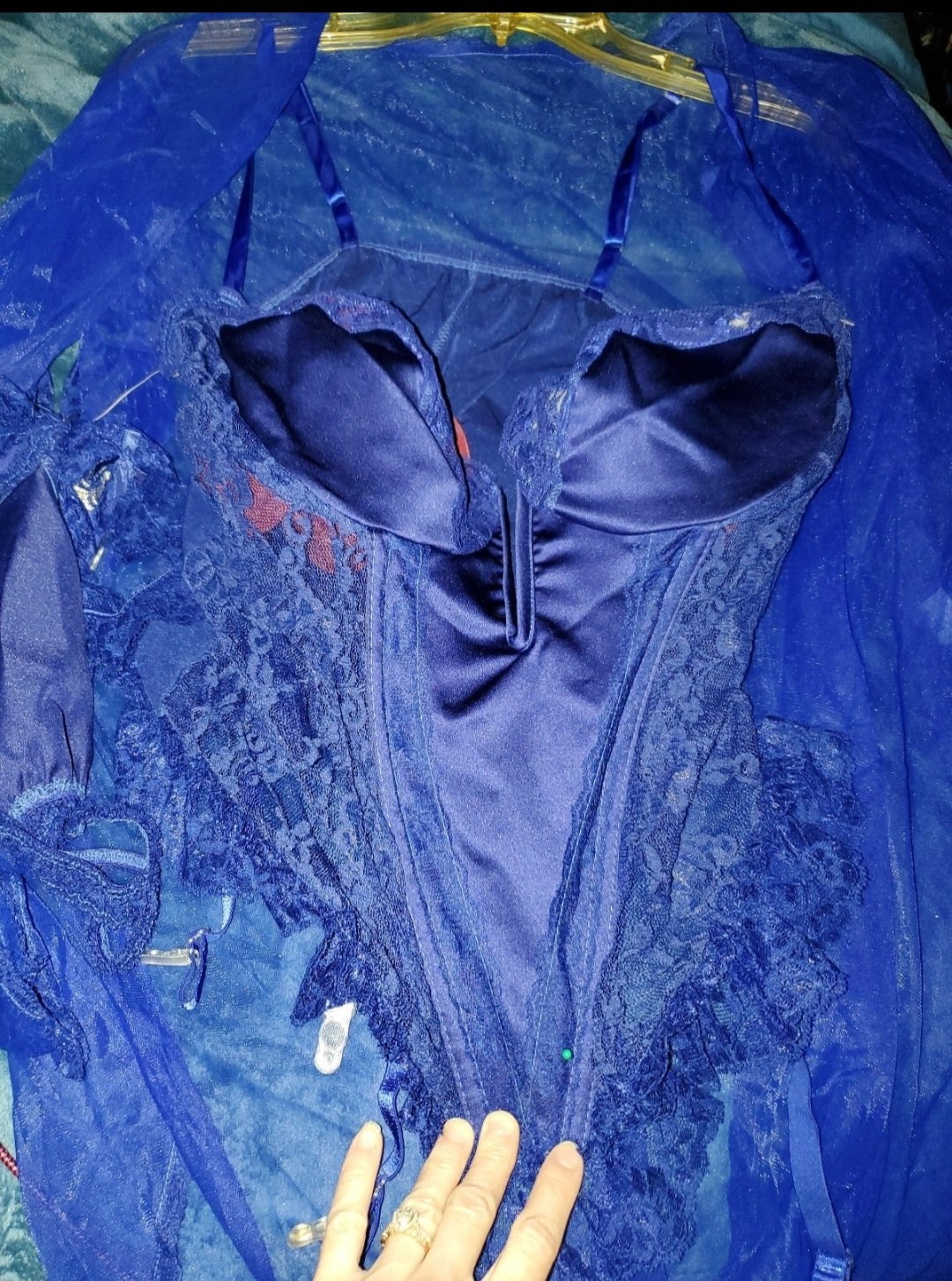 Faris Peacock Blue 2X Bustier Gift Set