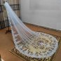 Sequined Lace Edge Tulle Long Wedding Veil
