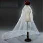 Sequin Lace Edge Tulle Long Wedding Veil w/ Blusher