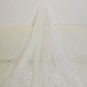 Layered Tulle Lace Detailed Fingertip Wedding Veil