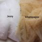 Unfinished Edge Pearled Tulle Wedding Veil Pick Length
