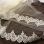 Sequined Lace Trim 2 Tier Wedding Veil