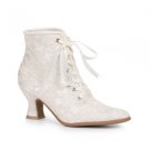 Elizabeth-253 Victorian Lace Wedding Booties