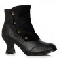 Viola-253 Faux Leather & Velvet Victorian Booties