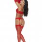 Lace Bra Garterbelt 4 Piece Set