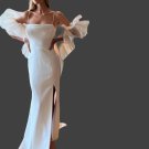 Custom Minimalist Satin Sheath Wedding Gown All Sizes/Color