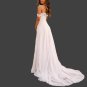 Custom Floral Applique Tulle Modern A Line Wedding Gown All Sizes/Colors