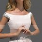 Custom Diamante Accented Satin A Line Wedding Gown All Sizes/Colors
