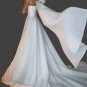 Custom Satin/Organza Simple A Line Wedding Gown All Sizes/Colors