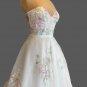 Custom Floral Printed Tulle A Line Wedding Gown All Sizes/Colors