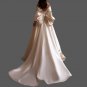 Custom Vintage Off Shoulder Bow Satin A Line Wedding Gown All Sizes/Colors