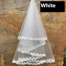 Waterfall Style Floral Edge Veil All Colors/Colors