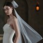 Clip On Tulle Wedding Bow