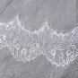 Antique Lace Trim Wedding Veil w/ Blusher Lengths/Colors