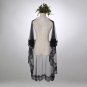 Antique Lace Trim Wedding Veil w/ Blusher Lengths/Colors