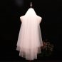 Waist Length Simple Tulle Wedding Veil w/ Blusher All Colors