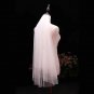 Waist Length Simple Tulle Wedding Veil w/ Blusher All Colors