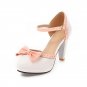 Vintage Style Patent Chunky D'Orsay Pumps