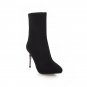 Suede Ankle Boots w/ Zip Back