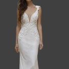 Simple Lace/Tulle Sheath Wedding Gown All Sizes/Colors