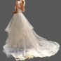 Romantic Floral Lace Applique/Organza A Line Wedding Gown All Sizes/Colors
