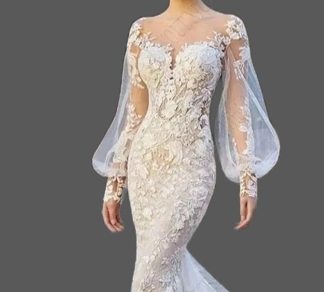 Country Charm Lace Illusion Sheath Wedding Gown All Sizes/Colors