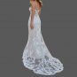 Sexy Floral Lace Sheath Wedding Gown All Sizes/Colors