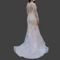 Simple Lace Overlay Fit & Flare Wedding Gown All Sizes/Color