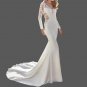 Romantic Lace & Satin Mermaid Wedding Gown All Sizes/Colors