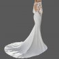 Romantic Lace & Satin Mermaid Wedding Gown All Sizes/Colors