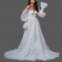 Sparkle Tulle A Line Wedding Gown Detach Sleeves All Sizes/Colors