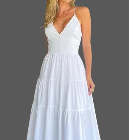 Simple Satin Summer A Line Wedding Gown All Sizes/Colors
