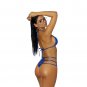 Cut-Out Lame Bikini 2 Piece Set