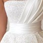 Sequined Satin Wedding Jumpsuit & Train All Sizes/Colors