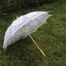 Cotton Embroidered/Lace Parasol