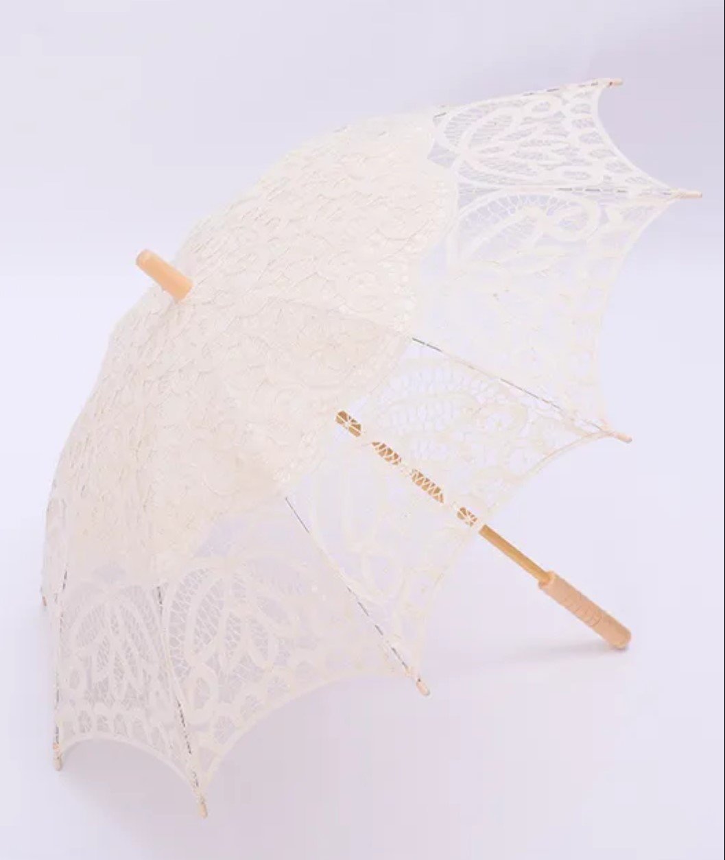 Embroidered Cotton Parasol