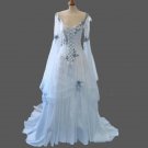 Custom Celtic Historical Themed Chiffon Wedding Gown All Sizes/Colors