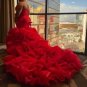 Custom Strapless Ruffled Organza Mermaid Wedding Gown All Sizes/Colors