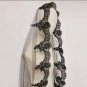 Lace Trim Mantilla Style Wedding Veil All Colors