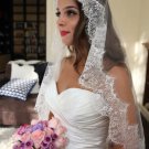 Vintage Lace Mantilla Style Wedding Veil All Colors