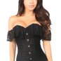 Daisy Black Lavish Lace Off Shoulder Corset Top