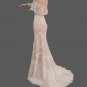 Custom Boho Vintage Style Lace Fit & Flair Wedding Gown All Sizes/Colors