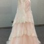 Custom Vintage Boho Layered Lace A Line Wedding Gown All Sizes/Colors