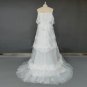 Custom Vintage Boho Lace/Tulle A Line Wedding Gown All Sizes/Colors