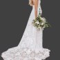 Custom Rose Lace Fit & Flair Wedding Gown All Sizes/Colors