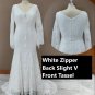 Custom Boho Crochet Lace Fit & Flair Wedding Gown All Sizes/Colors